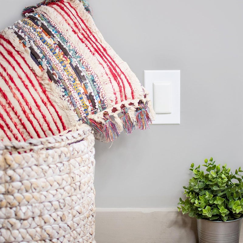 QDOS Safety StayPut Double Outlet Plug Cover - One Plug Covers Both Outlets! Secure Fit and Beveled Edges Prevent Small Fingers from Removing Unlike Other Products| Fits All Outlets | 12 Pack | White - Image 4